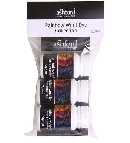 Ashford Acid Dyes - Rainbow Wool dye collection | 3 pack X 10g