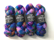 Load image into Gallery viewer, Subculture Yarn | Fingering weight | SW Merino Nylon Fingering | Merino 80% Nylon 20% | 420 yds | 100 g