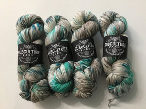 Subculture Yarn | Fingering weight | SW Merino Nylon Fingering | Merino 80% Nylon 20% | 420 yds | 100 g