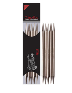 Chiaogoo Stainless Steel Double Pointed Needles - 6”