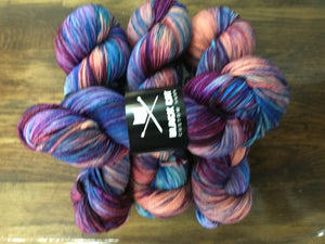 Black Cat Custom Yarn | Worsted Weight | Let's Get Worsted | 100% Superwash Merino | 205 yards | 113 grams