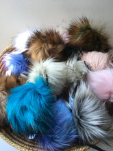 Load image into Gallery viewer, Rose and Purl Faux Fur Pompoms - vegan