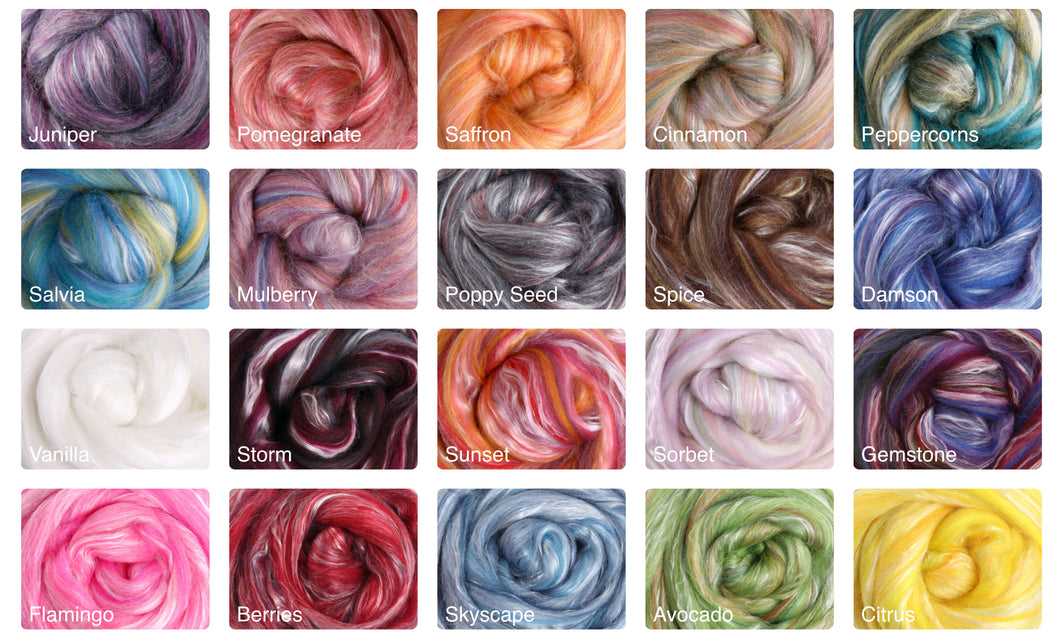 Ashford Merino/Silk Sliver fibre pack - 100g