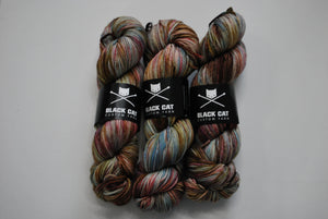 Black Cat Custom Yarn | Worsted Weight | Let's Get Worsted | 100% Superwash Merino | 205 yards | 113 grams