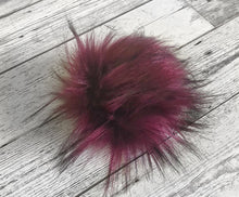 Load image into Gallery viewer, Rose and Purl Faux Fur Pompoms - vegan