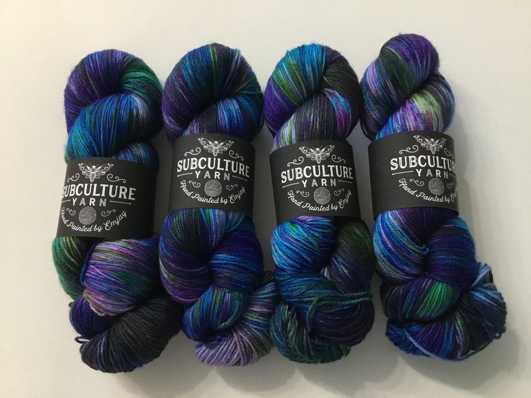 Subculture Yarn | Fingering weight | SW Merino Nylon Fingering | Merino 80% Nylon 20% | 420 yds | 100 g