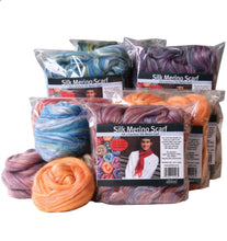 Load image into Gallery viewer, Ashford silk and wool scarf Nuno felting kit