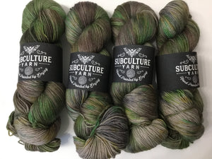 Subculture Yarn | Fingering weight | 80% Superwash Blueface Leicester 20% Nylon | 410 yards | 115 grams