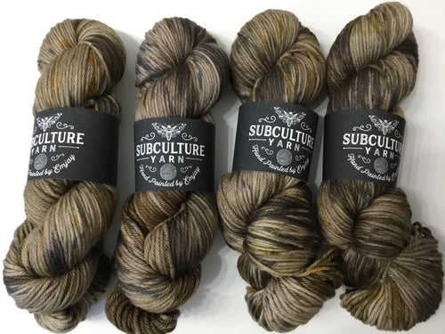 Subculture Yarn | Worsted weight | 100% Superwash Merino Wool | 250 yards | 100 grams