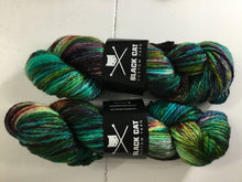 Load image into Gallery viewer, Black Cat Custom Yarn | Bulky weight | Stay Puft | 80% SW Merino 20% Nylon | 140 yards | 113 grams