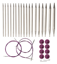 Load image into Gallery viewer, Knit Picks Options Interchangeable Nickel Plated Circular Knitting Needle Set