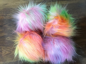 Rose and Purl Faux Fur Pompoms - vegan