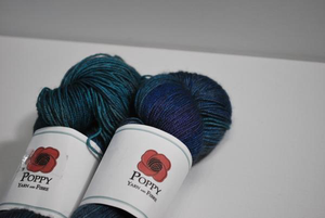 Poppy Yarn | Fingering weight | Gobi Fingering | 65% Merino, 20% Yak, 15% Silk | 438 yards | 100 grams