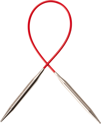 ChiaoGoo Knit Red Premium Stainless Steel Fixed Circular Needles