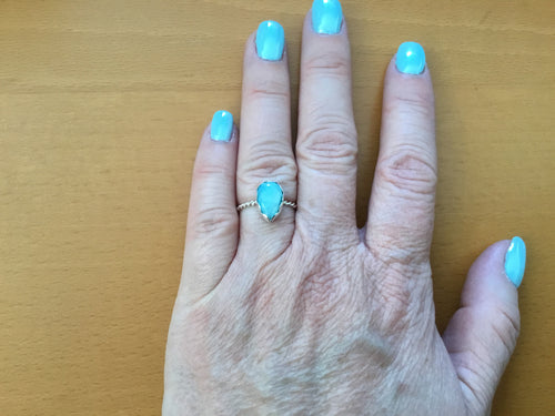 K-Bo Ring - Larimar size 7 1/4