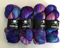 Load image into Gallery viewer, Black Cat Custom Yarn | Fingering Weight | Everyday Sock | 80% SW Merino, 20% Nylon | 400 yards | 113 grams