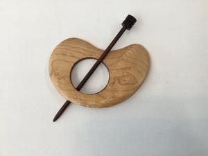 Nature’s Wonders wooden shawl pin