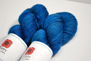 Poppy Yarn | Fingering weight | Gobi Shawl | 65% Merino, 20% Yak, 15% Silk | 523 yards | 120 grams