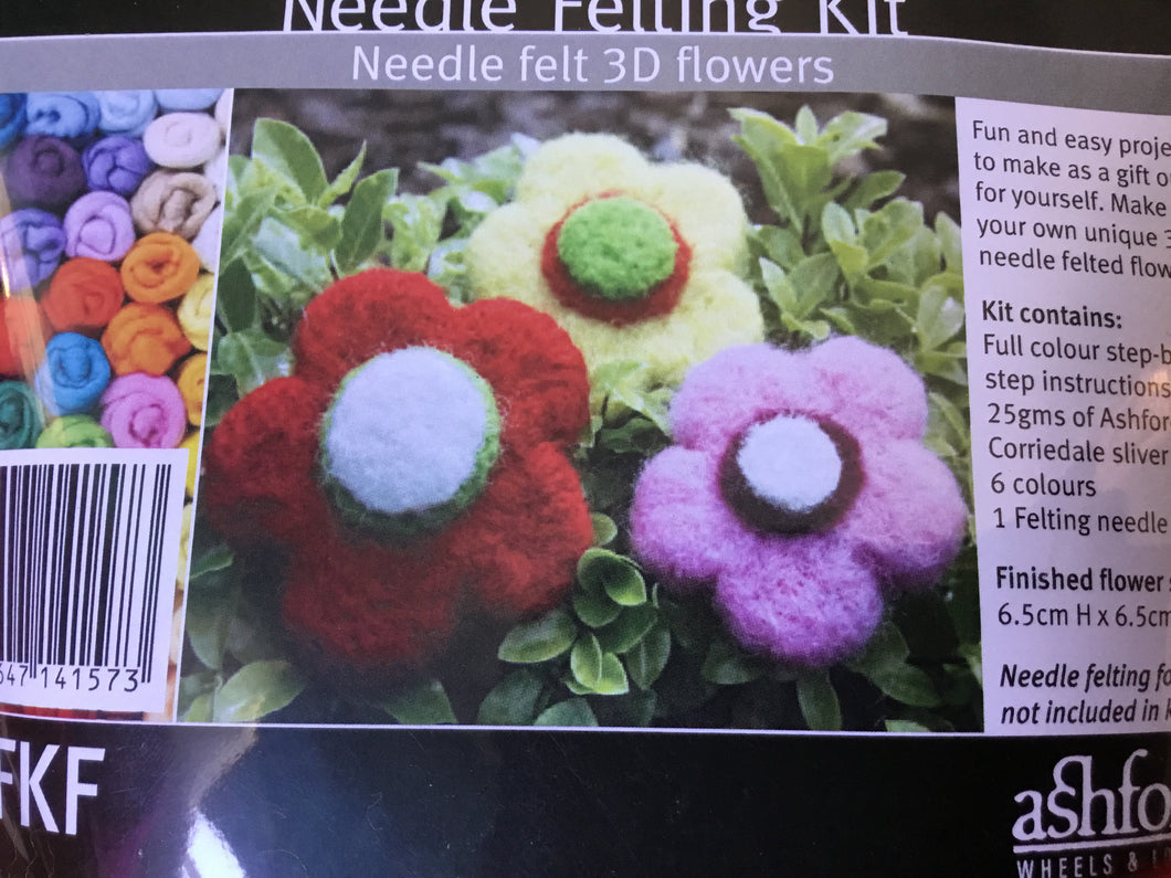 Ashford needle felting kit - Flowers